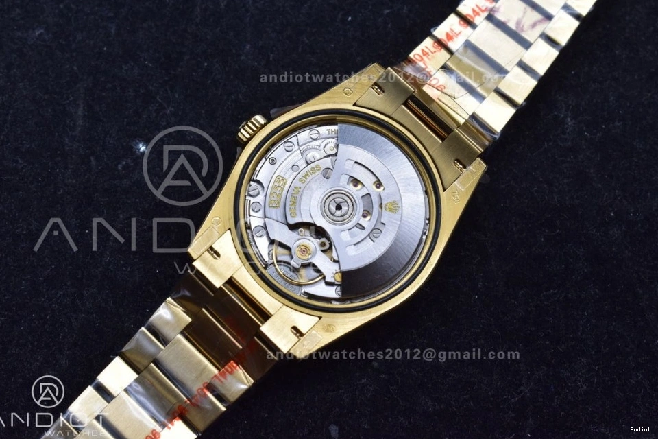 (Gain with Dial YG Gold Steel Square V5 Best vr3255 Edition 36 904L Weight) President QF Bracelet DayDate Diamond on 0225